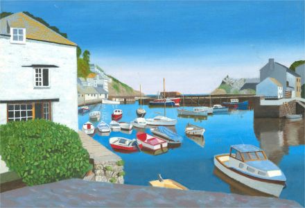 N.K. Day - 2006 Oil, Polperro Harbour