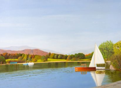N.K. Day - 1998 Oil, Lake Windermere, Cumbria