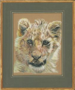 M. Coleman - 20th Century Pastel, Timmy the Lion Cub