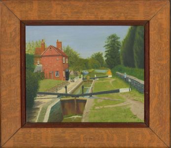 N.K. Day - 1993 Oil, Canal Lock