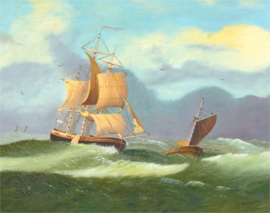 N.K. Day - 1999 Oil, A Dutch Ship