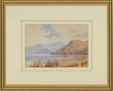 G.C. Weaver - Early 20th Century Watercolour, Rowing on the Lake