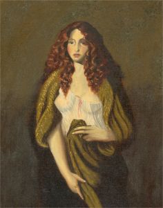 N.K. Day - Contemporary Oil, Portrait of a Woman