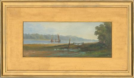Early 20th Century Oil - On the Orwell
