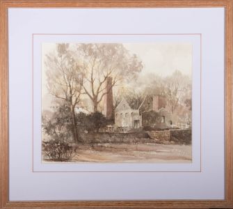Fred Hollands - 20th Century Watercolour, Factory Ruins