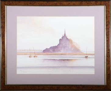 Robert Joseph Turner - Contemporary Watercolour, Mont Saint-Michel, Normandy