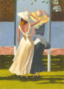 N.K. Day after Sherree Valentine Daines - 20th Century Oil, Studying Form