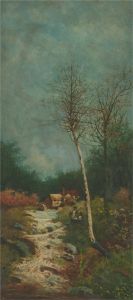 E. Tanner  - Early 20th Century Oil, Watermill Scene