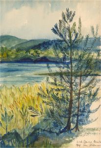1984 Watercolour - Loch Davan