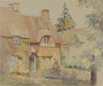 M. McLanen - 20th Century Watercolour, Burford, Cotswolds
