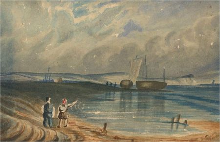20th Century Watercolour - Coastal Scene