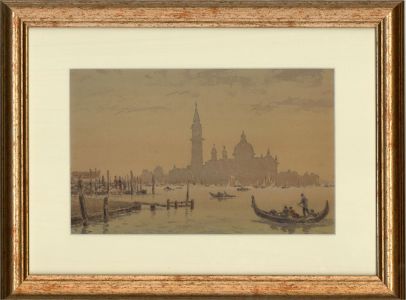 John Weston Gough (1929-2019) - 20th Century Watercolour, Venice at Sunset