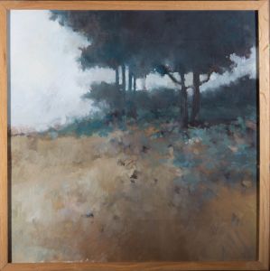 Framed Contemporary Oil - Out of the Woods