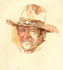 Terry Shelbourne (1930-2020) - 20th Century Oil, John Wayne