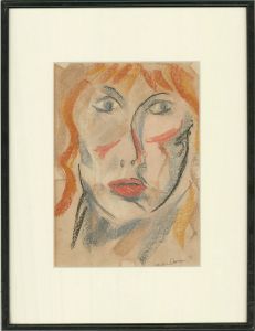 1972 Pastel - Abstract Portrait