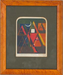 Robert Graves and Omar Kleagaam - 20th Century Silkscreen, Capital A