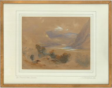 Attrib. T.C.L. Rowbotham RI (1823-1875) - 1856 Watercolour, Llyn Gwynant Lake