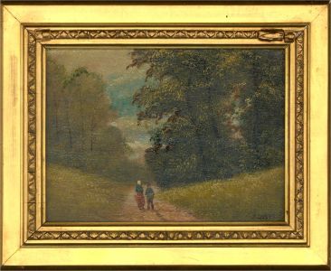 M. Donat - Late 19th Century Oil, Forest Walk