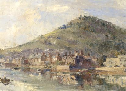 George Lewis Cook (1913-1987) - Mid 20th Century Oil, Coastal Village
