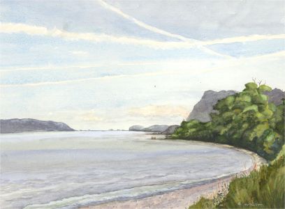 Gwyneth Willitt - Contemporary Watercolour, Lavan Sands to Llandundo