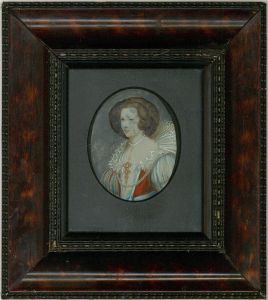 Mid 20th Century Gouache - Noble Lady