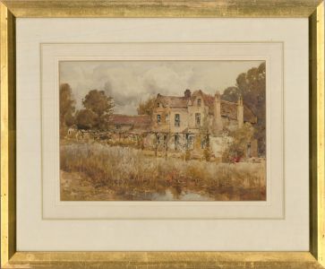 John Muirhead RSW RBA (1863-1927) - 1922 Watercolour, Wyton Rectory, Huntingdon