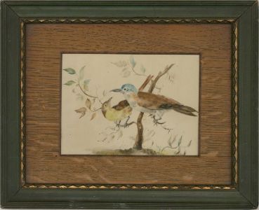 Mid 20th Century Watercolour - Two Birds