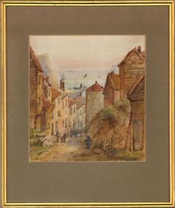 E. Nevil - Early 20th Century Watercolour, Staithes, North Yorkshire