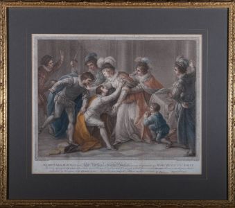 F. Bartolozzi RA (1727-1815) after Guarana - Stipple Engraving, Murder of Rizzio