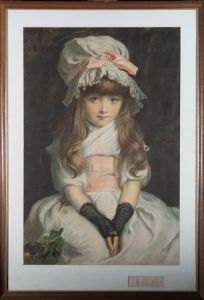After Millais (1829-1896) - Lithograph, Cherry Ripe with Artist's Signature
