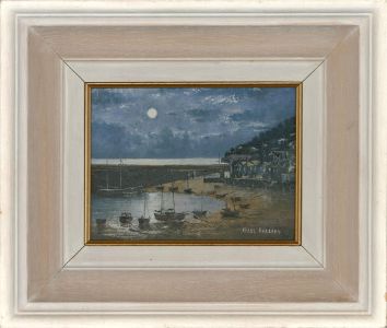 Nigel Mallard - Contemporary Oil, Beach In The Moonlight