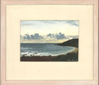 Peter Perry - 1997 Oil, Evening Sky, West Cornwall