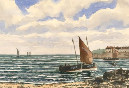 C. Middleton - 20th Century Watercolour, Largo, Scotland
