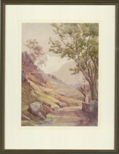 H. Parlinslon - 1924 Watercolour, Mountain Path