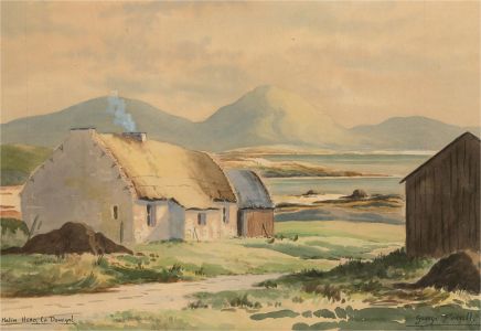 George Farrell (1900-1979) - Watercolour, At Malin Head, County Donegal