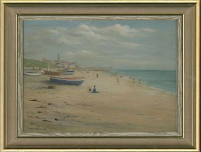 Charles Wood - 1982 Oil, Cromer Beach