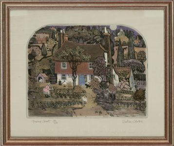 Graham Clarke (b.1941) - Contemporary Etching, Turnip Court