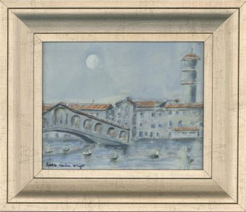 Barry Cleasby - Signed & Framed Contemporary Watercolour, Rialto Bridge, Venice
