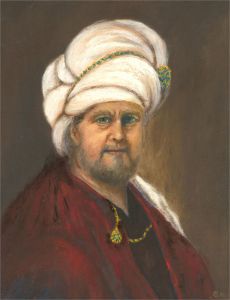 M. Cox - 1991 Oil, Finely Dressed Nobleman