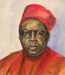 1984 Acrylic - Man In A Jaunty Red Hat
