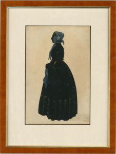 c.1840 Paper Cut - Victorian Woman