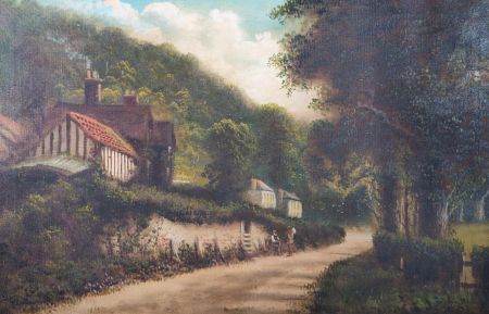 J. Lewis - Mid 20th Century Oil, Mickleham, Surrey