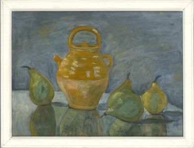 Olive Dickinson - 20th Century Oil, Still Life with Pears