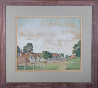 Donald Hughes RWA (1881-1970) - Mid 20th Century Watercolour, Country Farm
