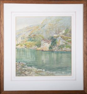 Frederick William Sturge - Early 20th Century Watercolour, Lake Scene