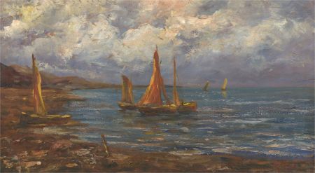 A. Vituli - 20th Century Oil, Sailing Boats