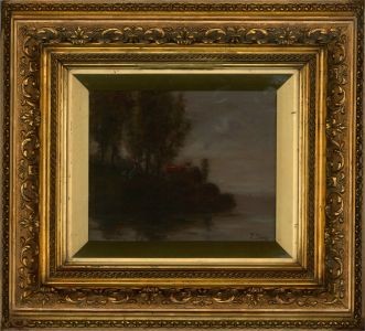 James Dey - c.1900 Oil, Coastal Scene