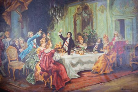 Amos Cassiali - Contemporary Oil, The Toast