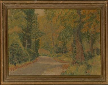 Frank Pearson - 1985 Oil, Country Lanes