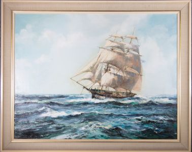James Blade - Contemporary Oil, Keeling Schooner